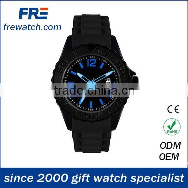 new fashion ladies genewa silicone watches with stone three dial rubber geneva watch