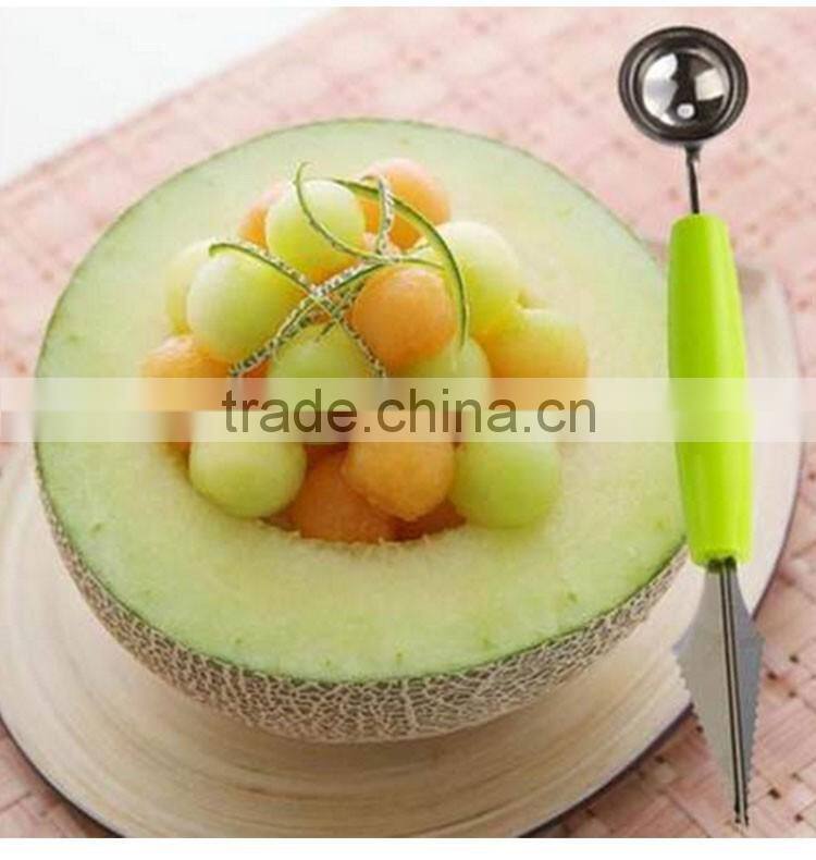 Watermelon Slicer Corer. Stainless Steel Watermelon Server + Melon Baller. Fruit Carving Knife, Cutter, Peeler, Ice Cream Scoop.