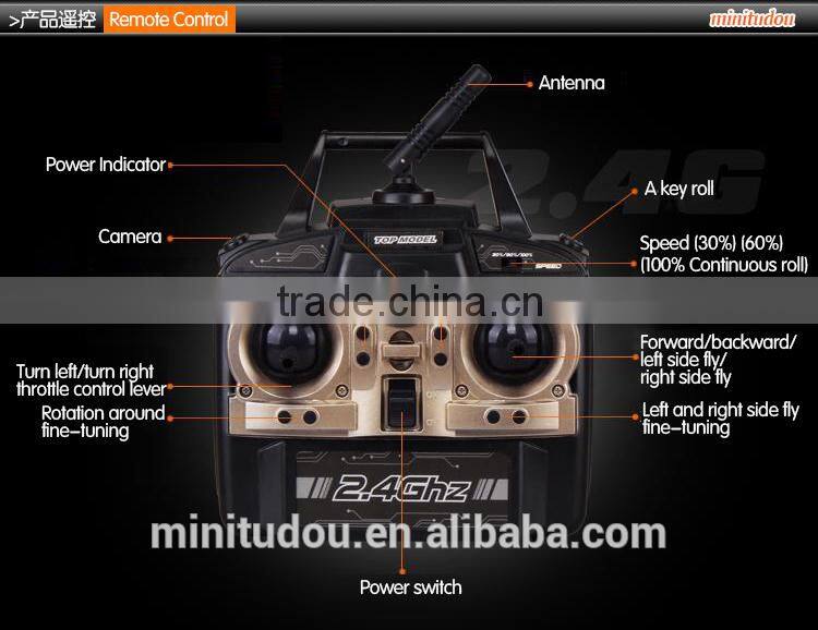 2014 X39V 2.4G 4 Axis RC Flying Toy UFO Quadcopter With Camera