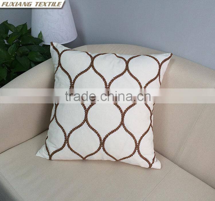 Embroidered Kinds Of Geometric Fingure Sofa Home Decor Cushion Cover