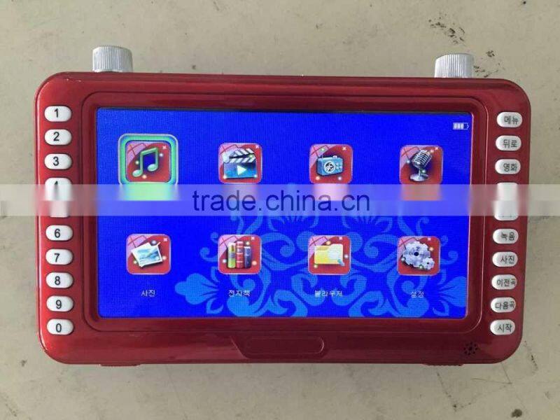 wholesale Korea video speaker portable video speaker support video and fm tv function