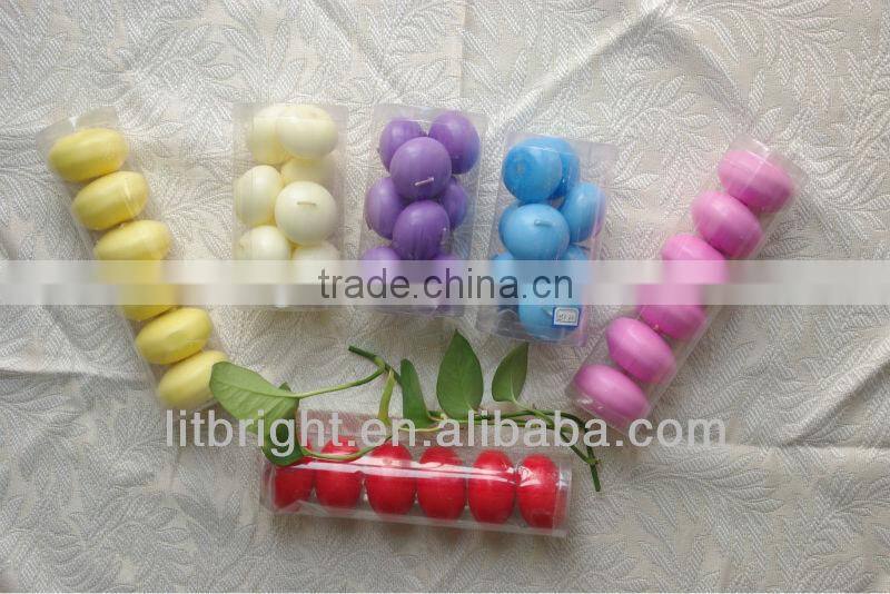 Paraffin wax material floating candles