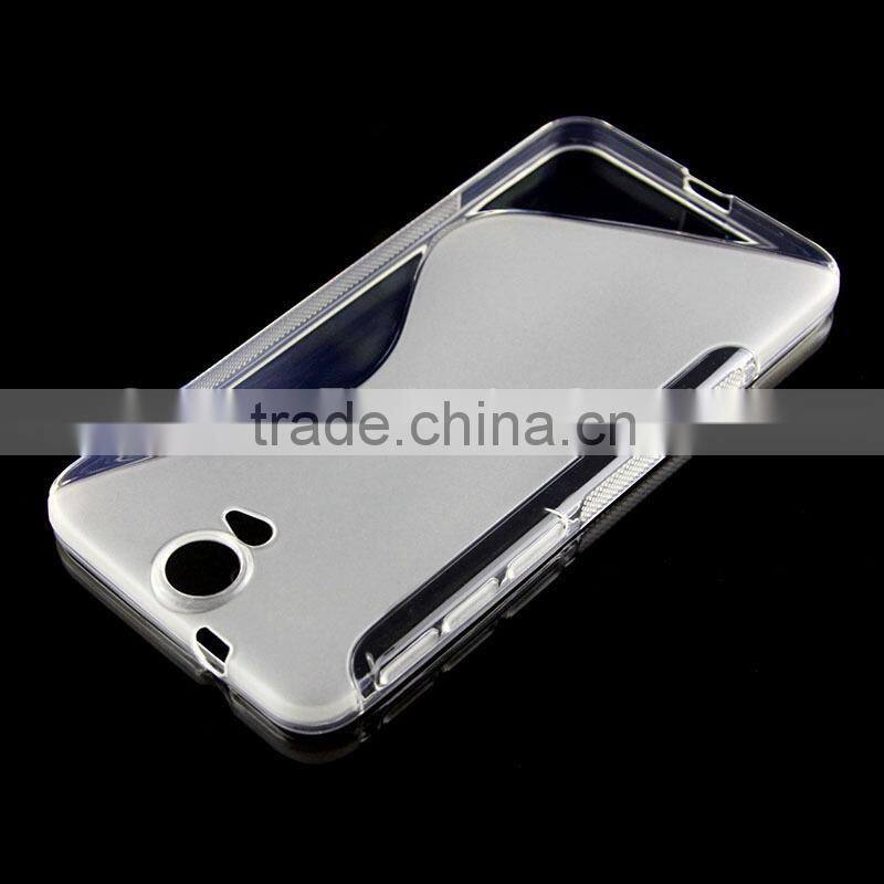 S line wave pattern cell phone case for HTC One E9+ A55 E9 Plus