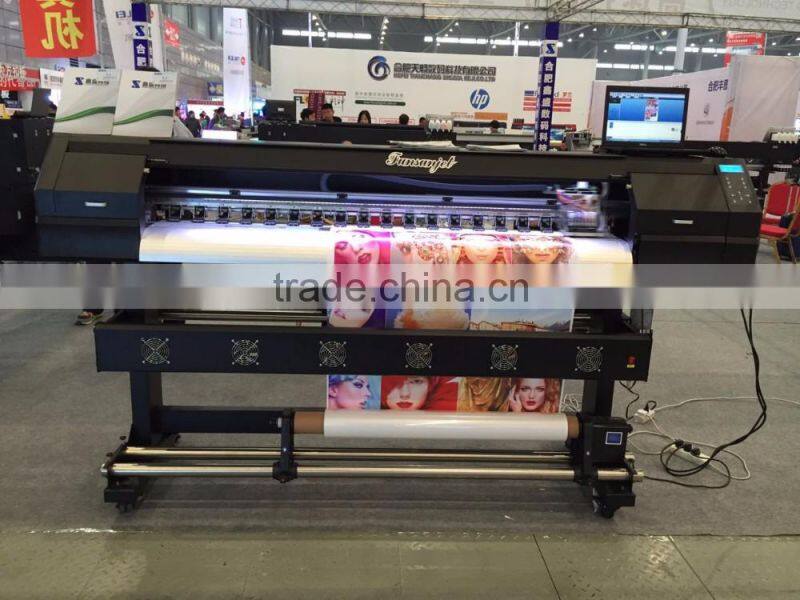 Best price FunsunJet FS-1802k 1.8m eco solvent inkjet printer with one dx5 head 1440dpi
