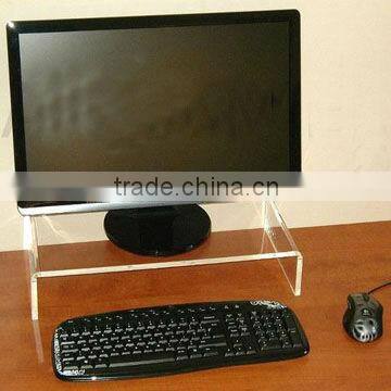 2013 simple top class transparent acrylic computer stand desks