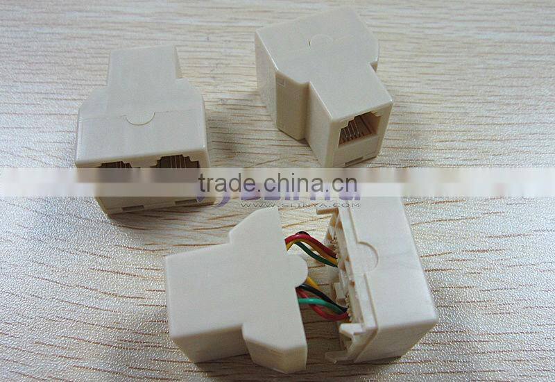 Adapter rj11 to jack RJ11 Modular Telephone Adapter Female to Female