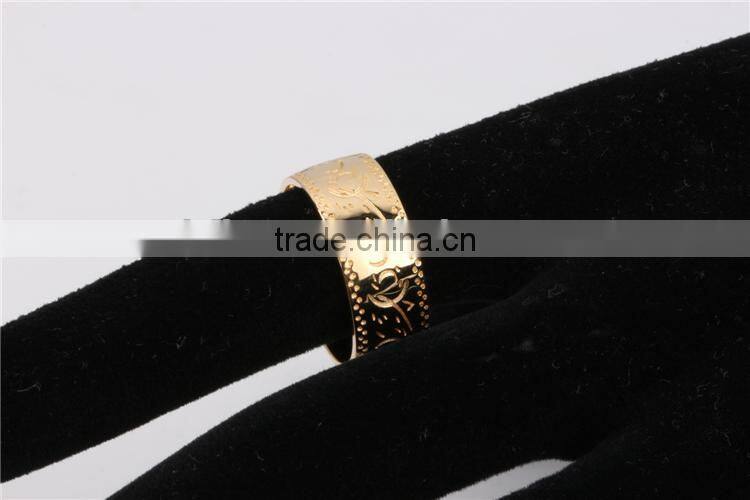 Wholesale India Fashion Design 18K Golden Ring For Men Welcome OEM