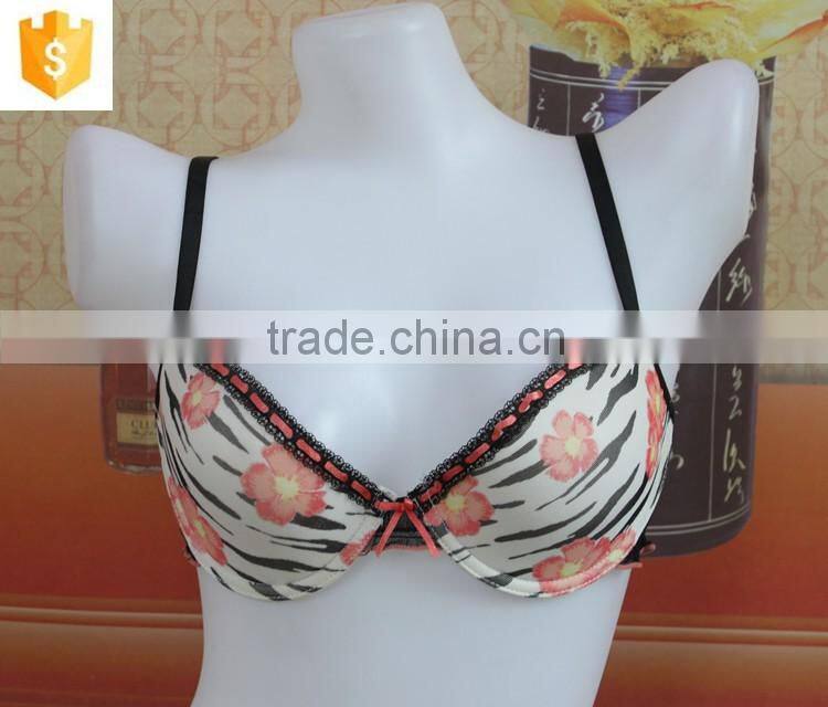 black sexy lace bra,flower printed sexy women bra