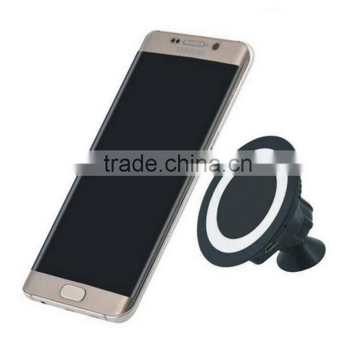 2016 multifunctional Qi enabled wireless car charger & phone holder