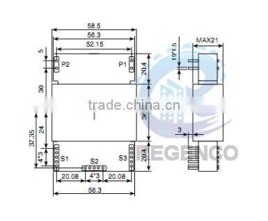 EE-58-1 3000W Planar Transformer