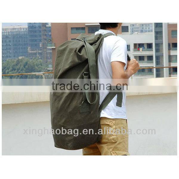 High quality large capacity cheap rucksack canvas drawstring rucksack wholesale