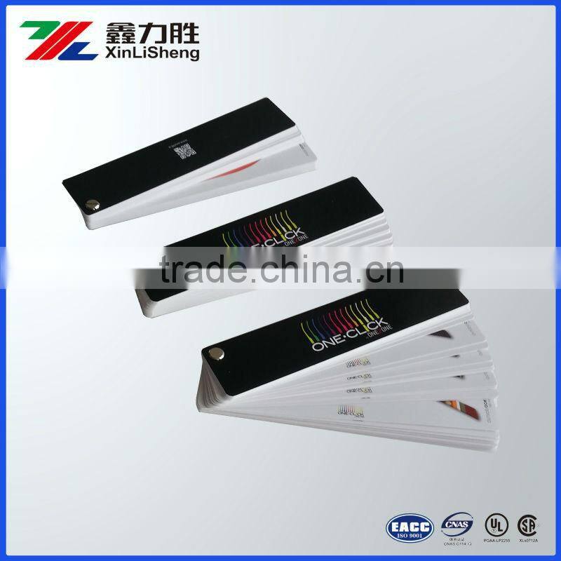 Sample showing paper card / sample display card