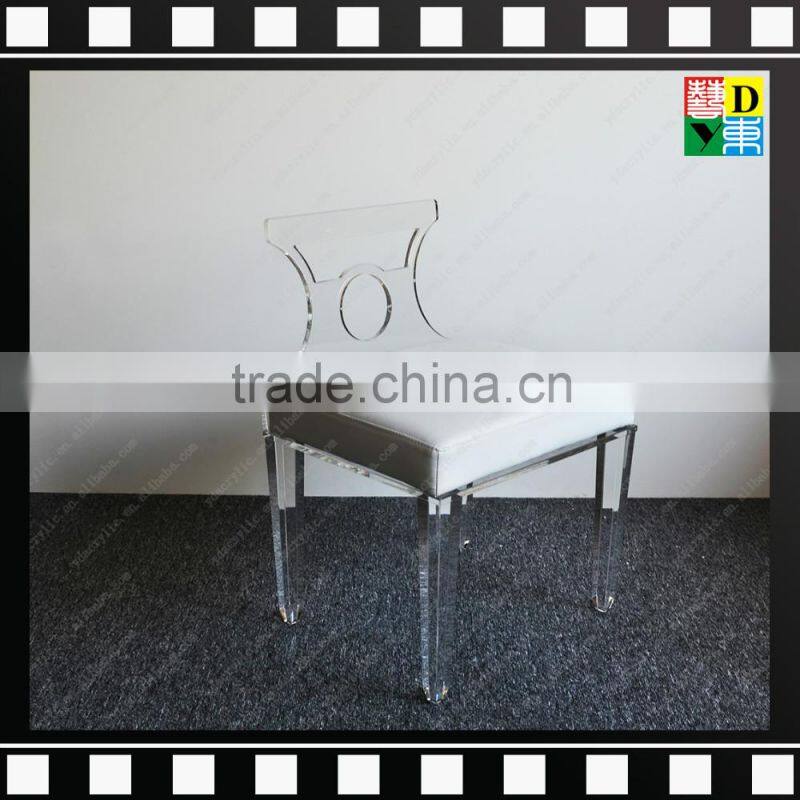 New furniture of Clear transparent high quality colorful acrylic /plexiglass/ PMMA wedding wholesale chair in home/hotel