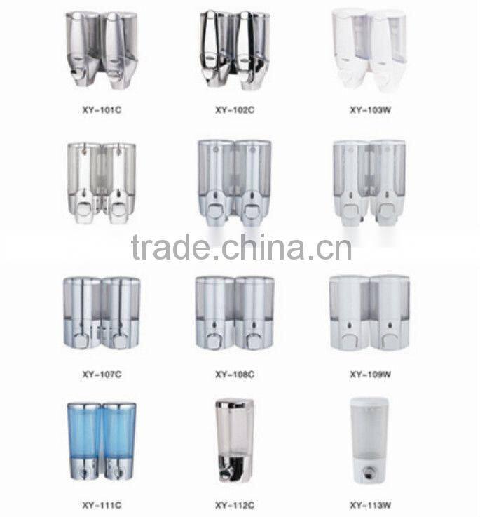 Refillable dual automatic soap dispensers