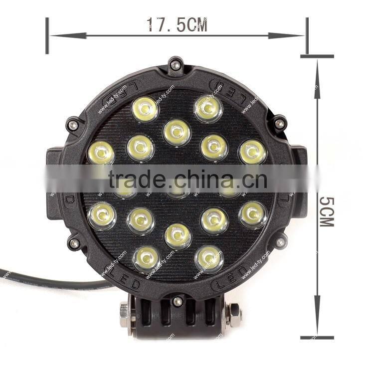 51W LED Work Light 7" LED Offroad Light 4x4 LED Driving Lights