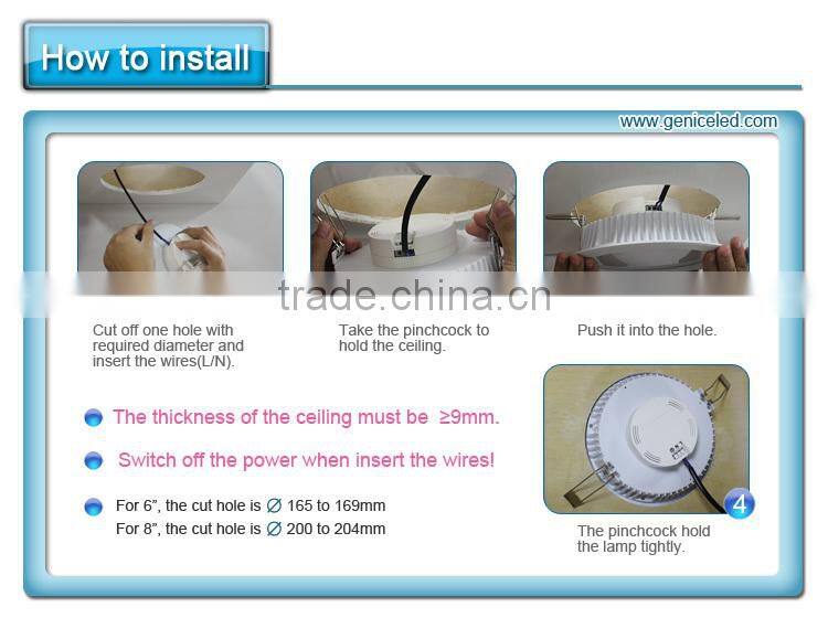 2015 HOT Sale LED Light indoor lighting IP20 down lights 24w