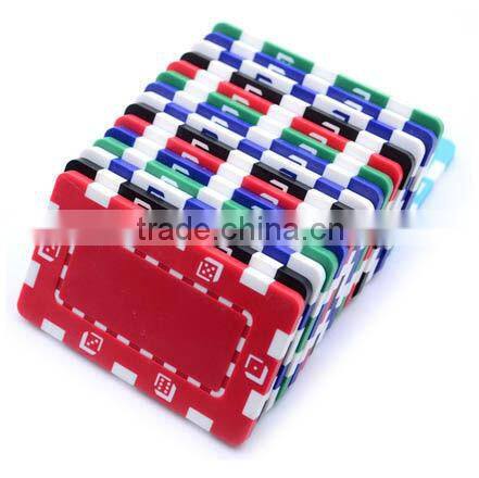 New Rectangular Chips model,hot stamping value rectangular poker chip