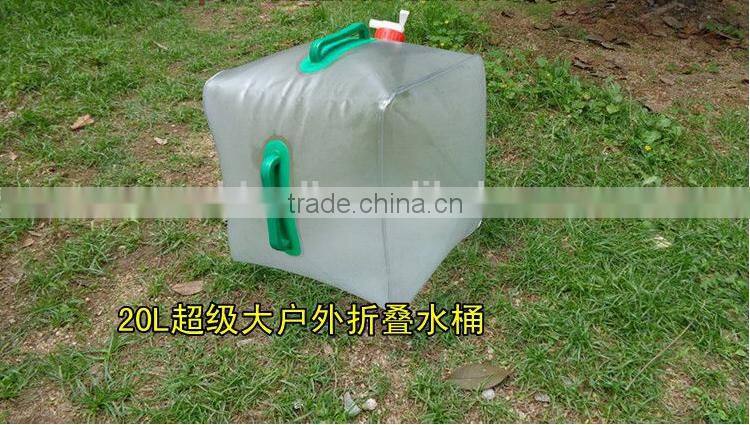 outdoor camping hiking transparent water storage carrier