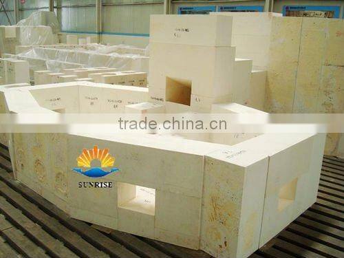 Glass furnace application fused cast azs blocks