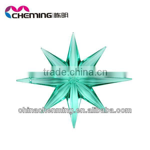 fashion transparent acrylic decorative star beads