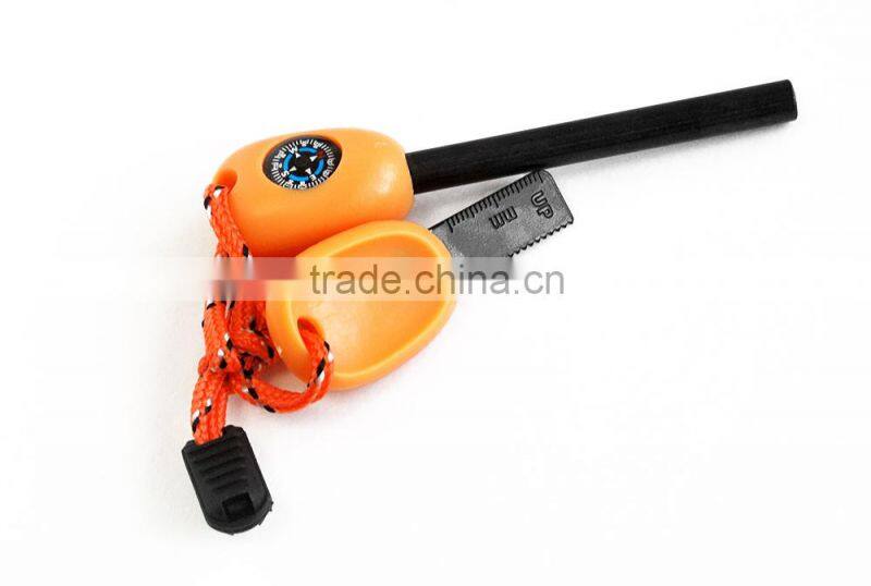 Personal survival kit pocket sized rescue kit rescue signal kit fire starter with compass