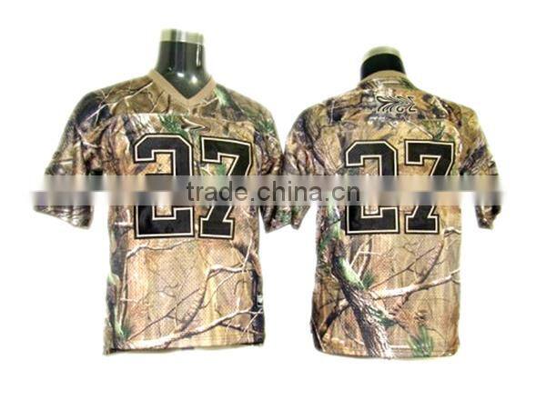 Camo American football jersey custom made with any logo and number