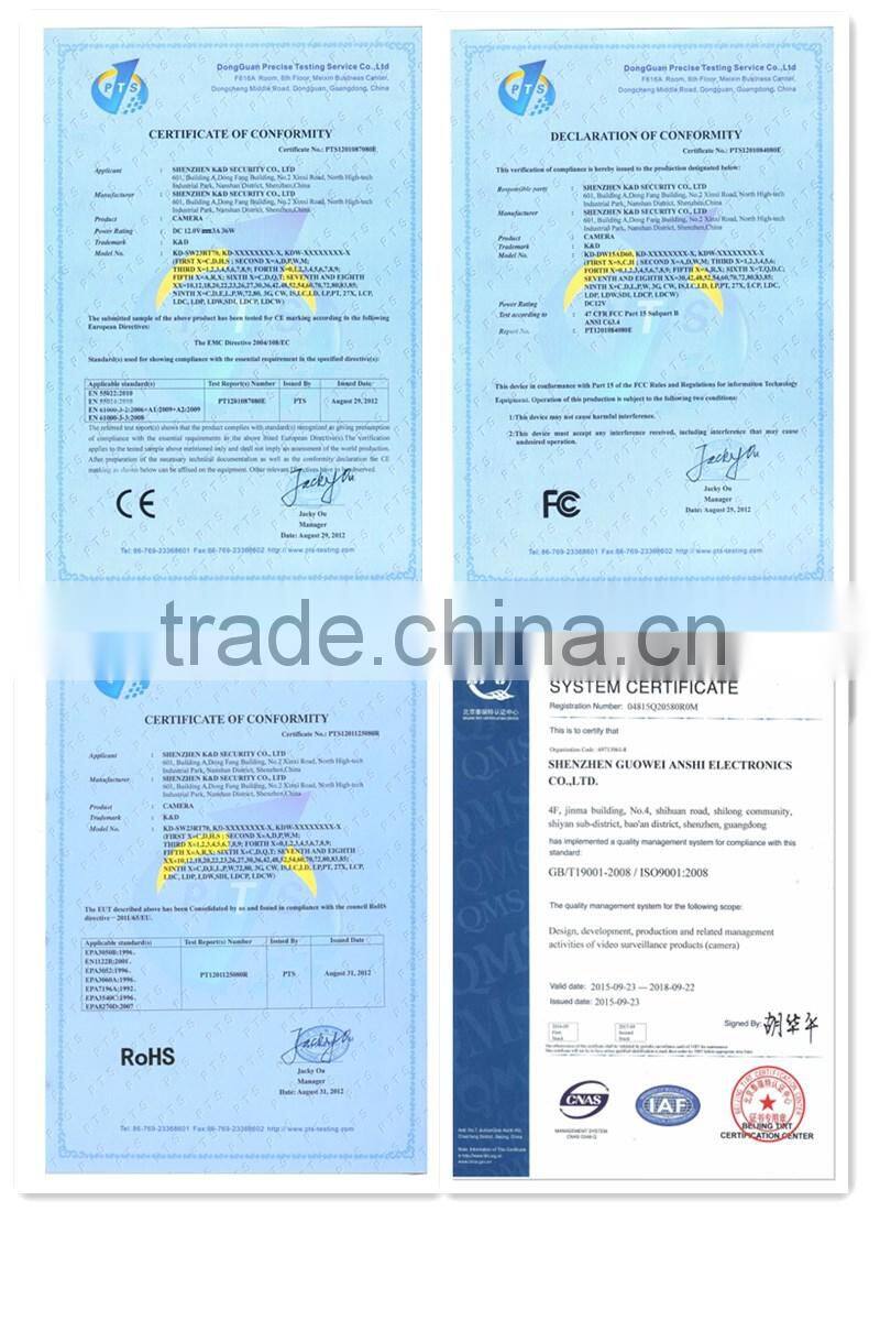 Home surveillance Poe CCTV kit with 4 network IP cameras Face recognition