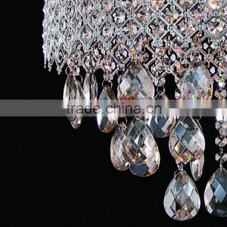 Residential best quality modern crystal pendant lighting/chandelier crystal 11531