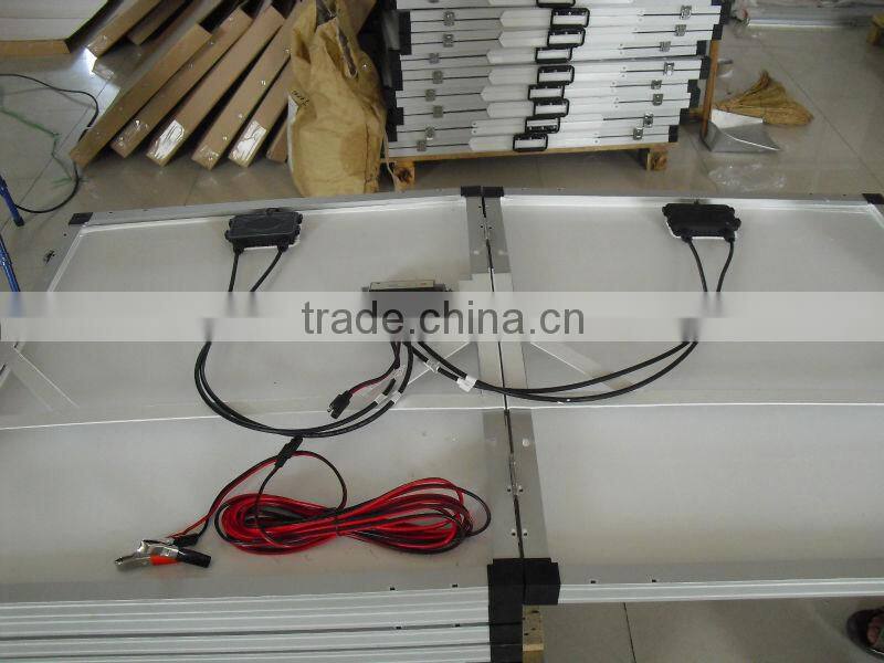 Folding solar panels 120W with monocrystalline silicon CE TUV IEC