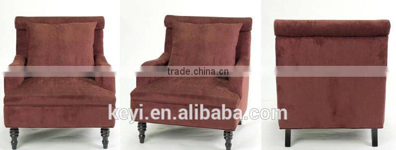 Wine red fabric chair home furniture use comfortable sofa chair(KY-3218 )