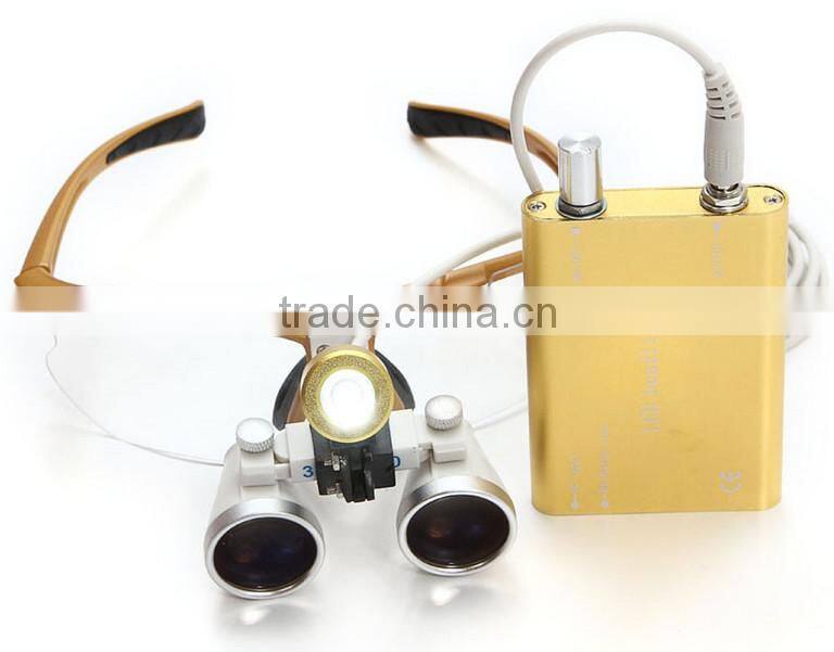 LED Loupes on Head Band/medical LED magnifying glass/medical magnifier loupes with LED