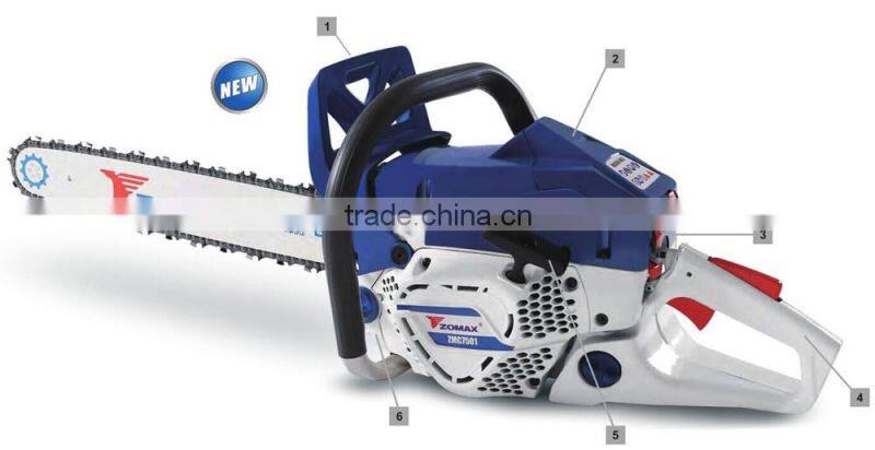 chain saw crankshaft 3.2kw ZMC7501 electric pruning saws with 2 stroke engine