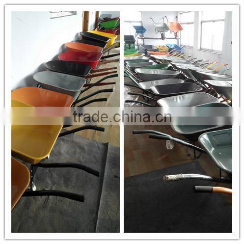 Steel Tray and Wooden Handle Wheelbarrow WH4201