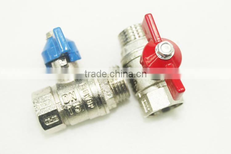 2015 New Design Cheap 1/4'' ~ 4'' Brass Ball Valves with T Handle zinc globe valves