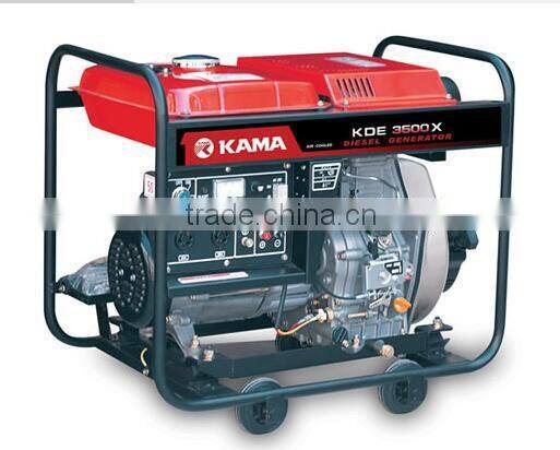 KAMA 3.75kva DC output Single phase small diesel generator open type for sale