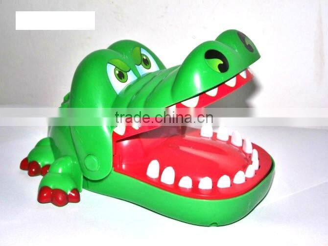 Hot sell Funning lucky Press Cayman,crocodile dentist,plastic alligator,crocodilian