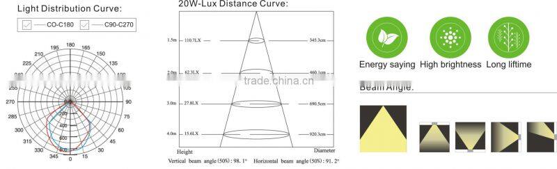 Over 10 years experience factory supply LED 20W portable rechargeable working lamp