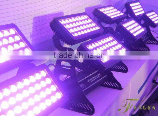 72pcs x10W rgbw led wall washer Ip65