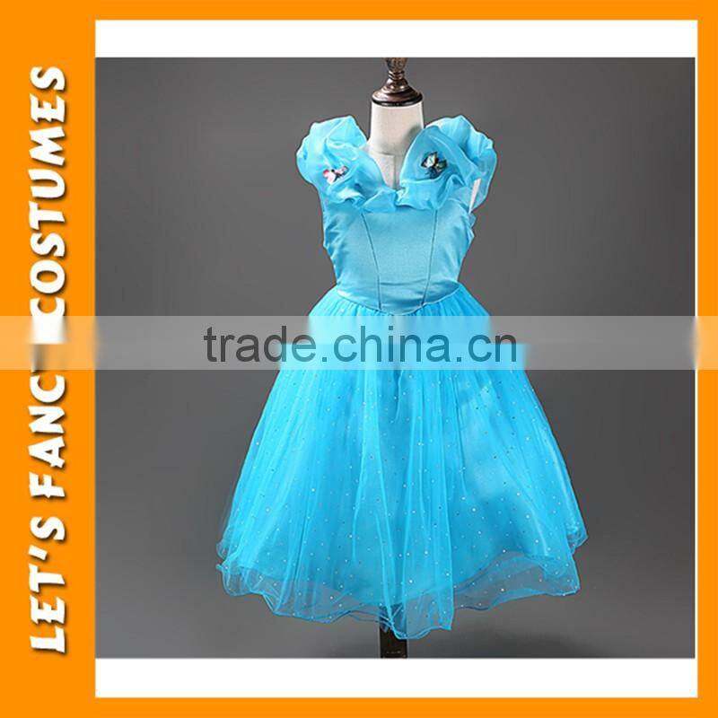 Girl Dress Summer Girls Clothes Girls Princess Anna Elsa Cosplay Costume Kid's Party Dress Dresses PGCC-1415