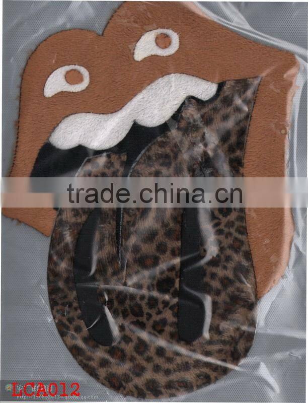 fashion applique on clothing rock logo