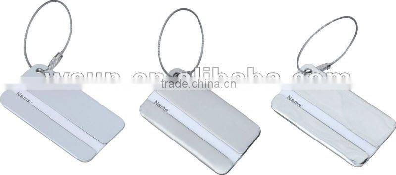 Metal luggage tag