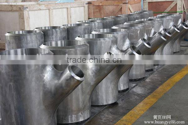 asme b16.9 carbon steel lateral reducing tee pipe fitting