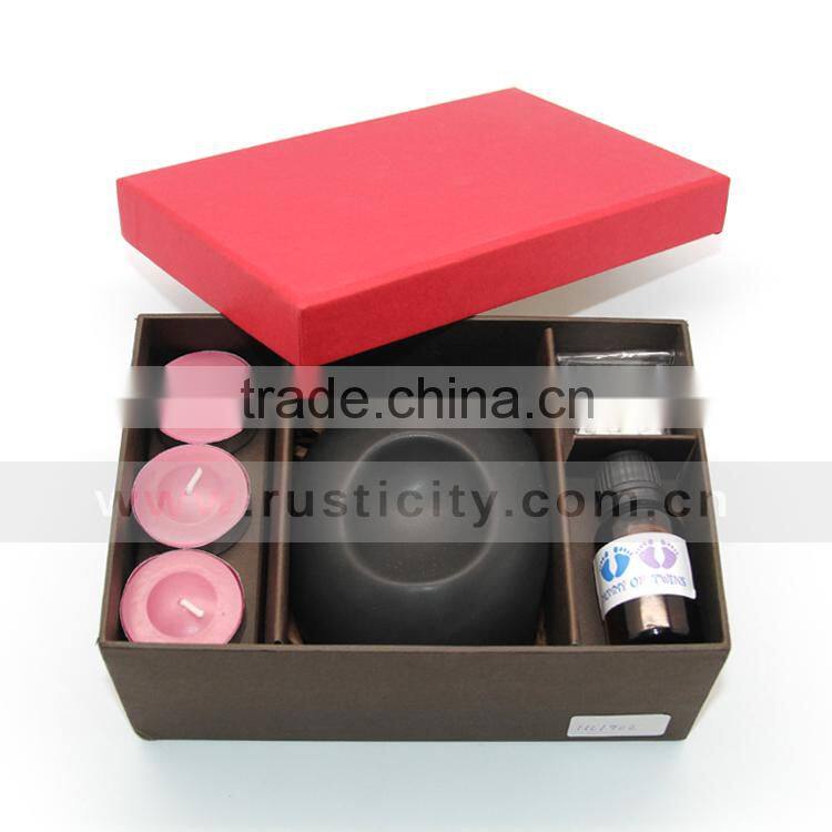 Special fragrance and hot design ceramic aroma oi burner with incense holder