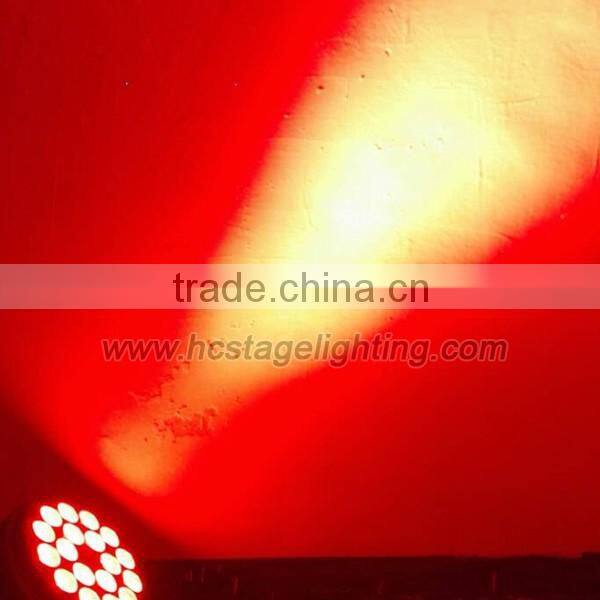 Hot sales DMX RGBW 18pcs 10w 4 in 1 flat led par light rgbw