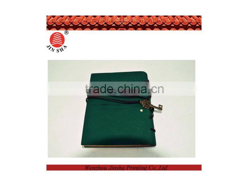 2015 newest original design PU leather notebook l with leather rope