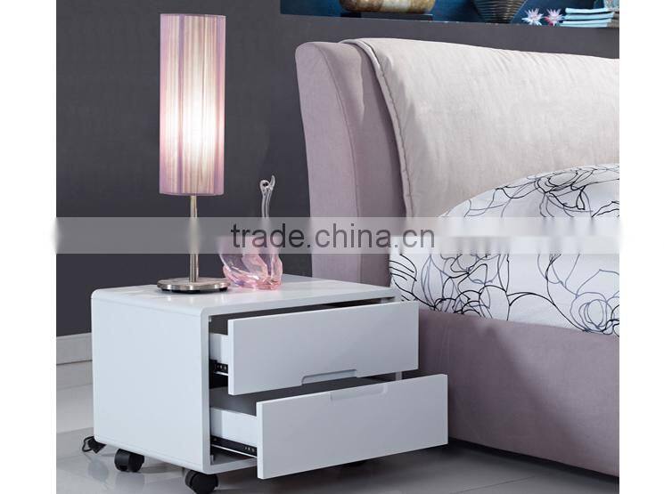 Fashion and contracted living room bed double fabric bed cloth art bed B80044