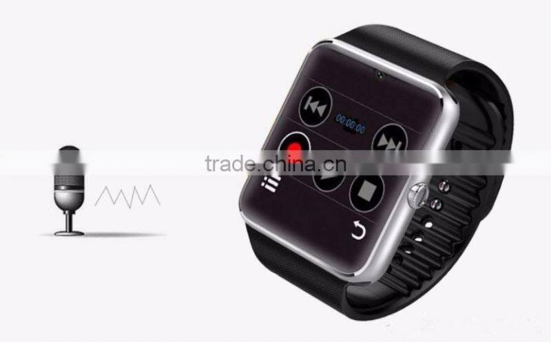 GT08 Smart Watch Compatible Platform IOS Android With Pedometer Camera Monitoring Sleep Sedentary Reminder for iPhone Samsung Ga