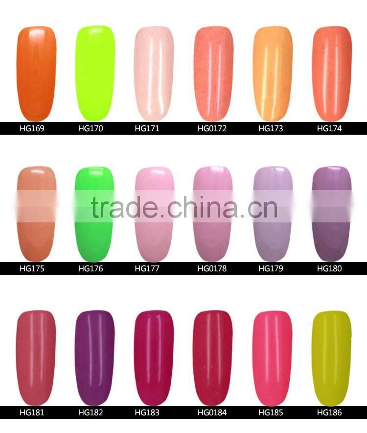 Popular 15ml UV Gel Nail Polish Soak Off UV Color Gel, Professional Nail UV Gel