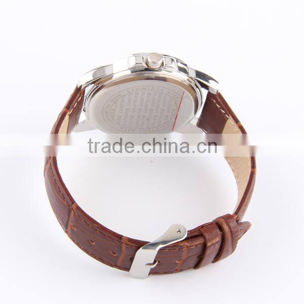 Japan sr626sw leather strap hand watch for men