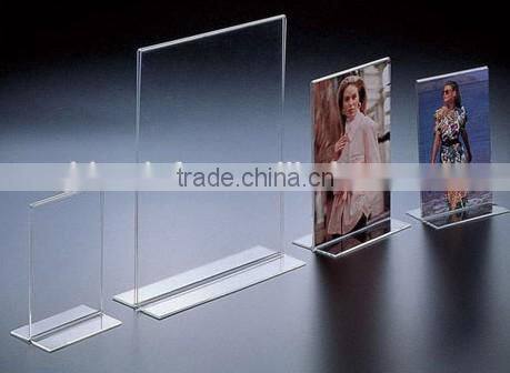 Acrylic Advertising Paper Display Rack Countertop Display Stand